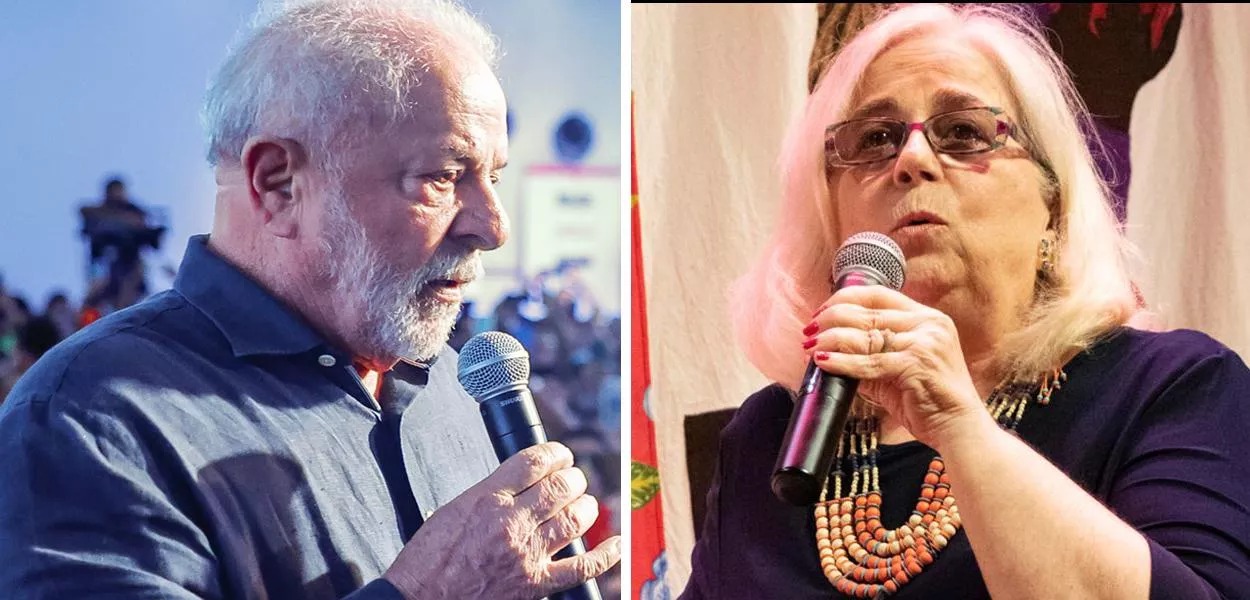 jornalista Hildegard e presidente Lula