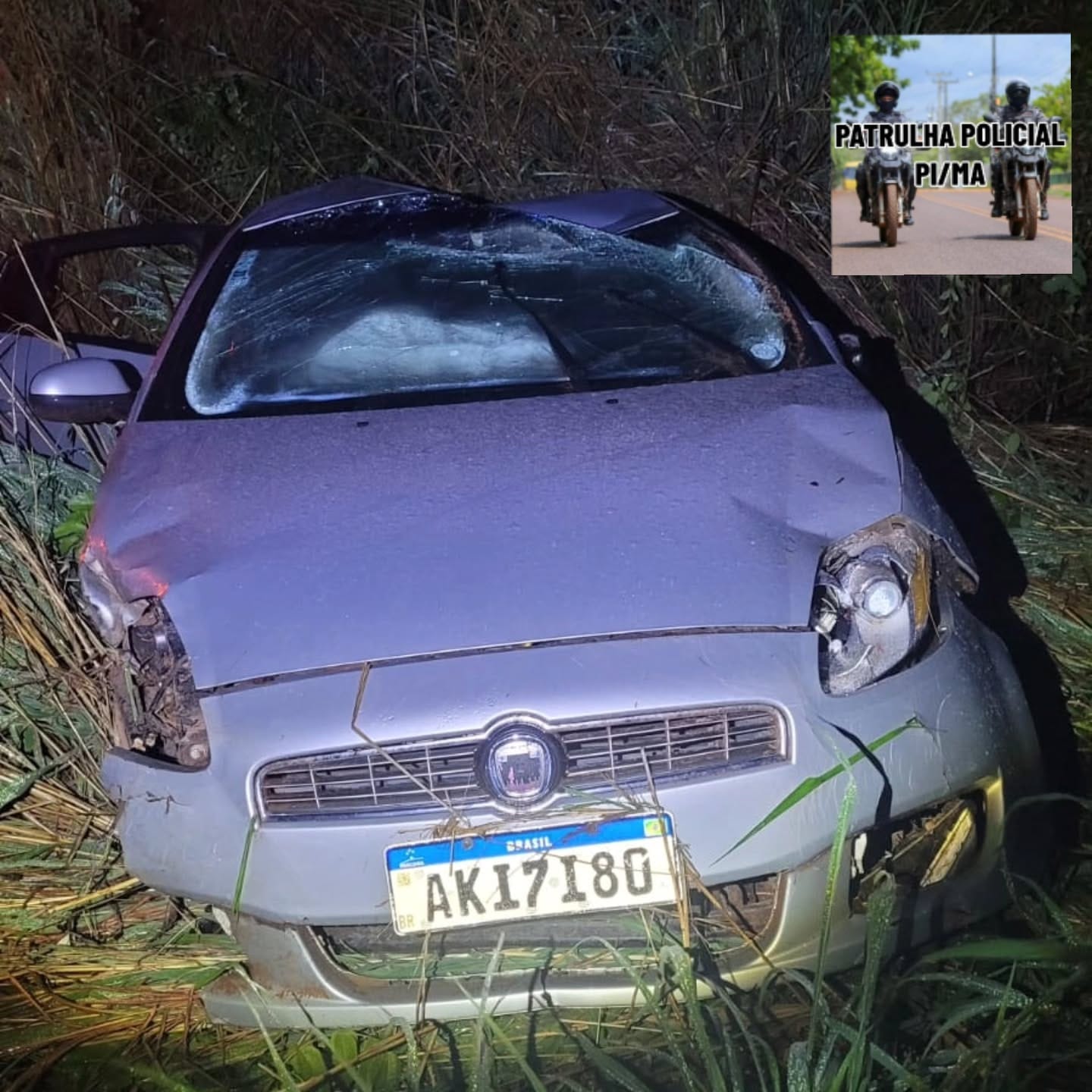 Acidente de carro em São Gonçalo do Gurguéia