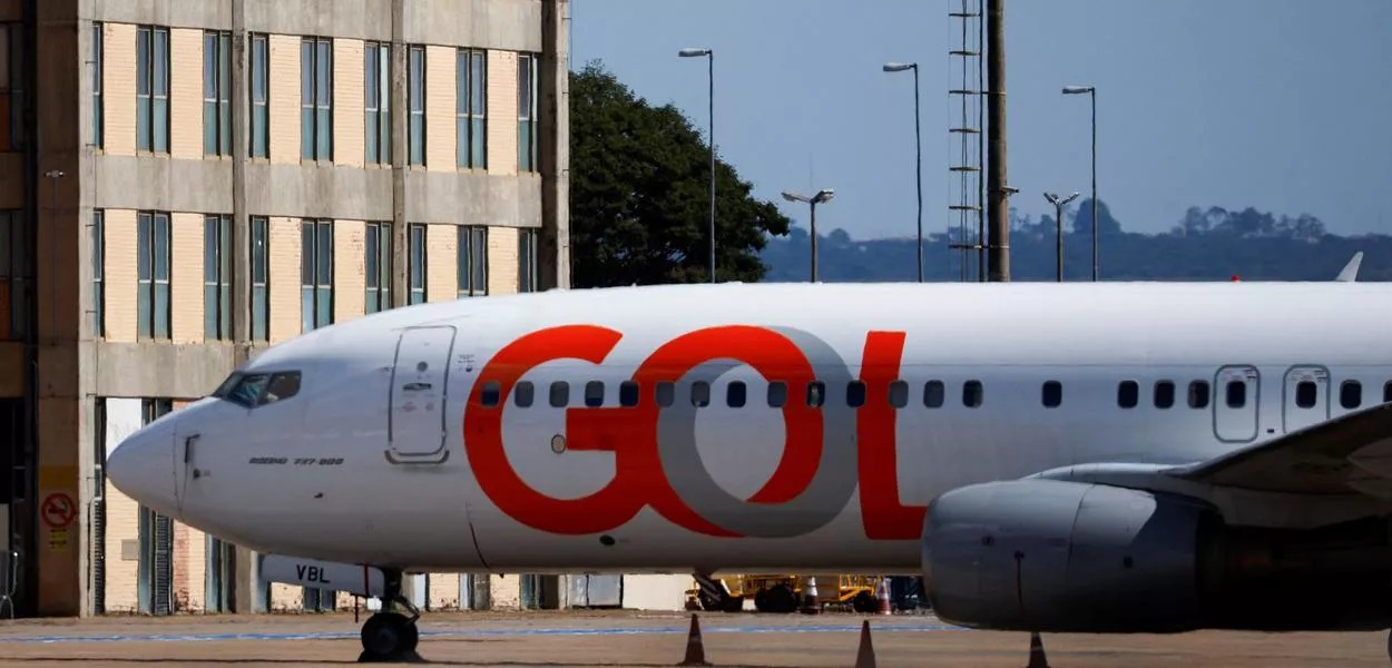 Avião da Gol no aeroporto de Brasília - 27/05/2024