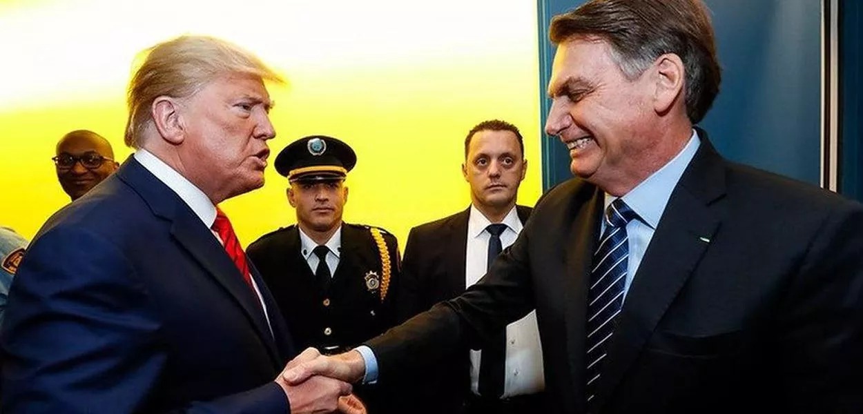 Atual presidente dos Estados Unidos, Donald Trump, e o ex-presidente do Brasil, Jair Bolsonaro