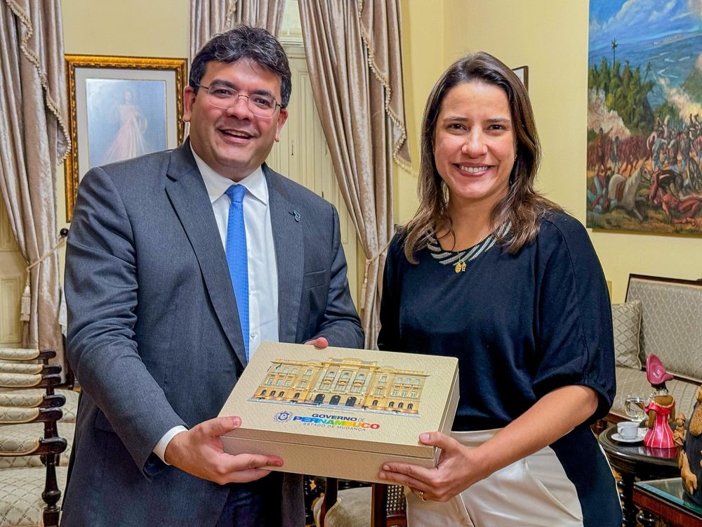 Governador do Piauí, Rafael Fonteles, e governadora de Pernambuco, Raquel Lyra