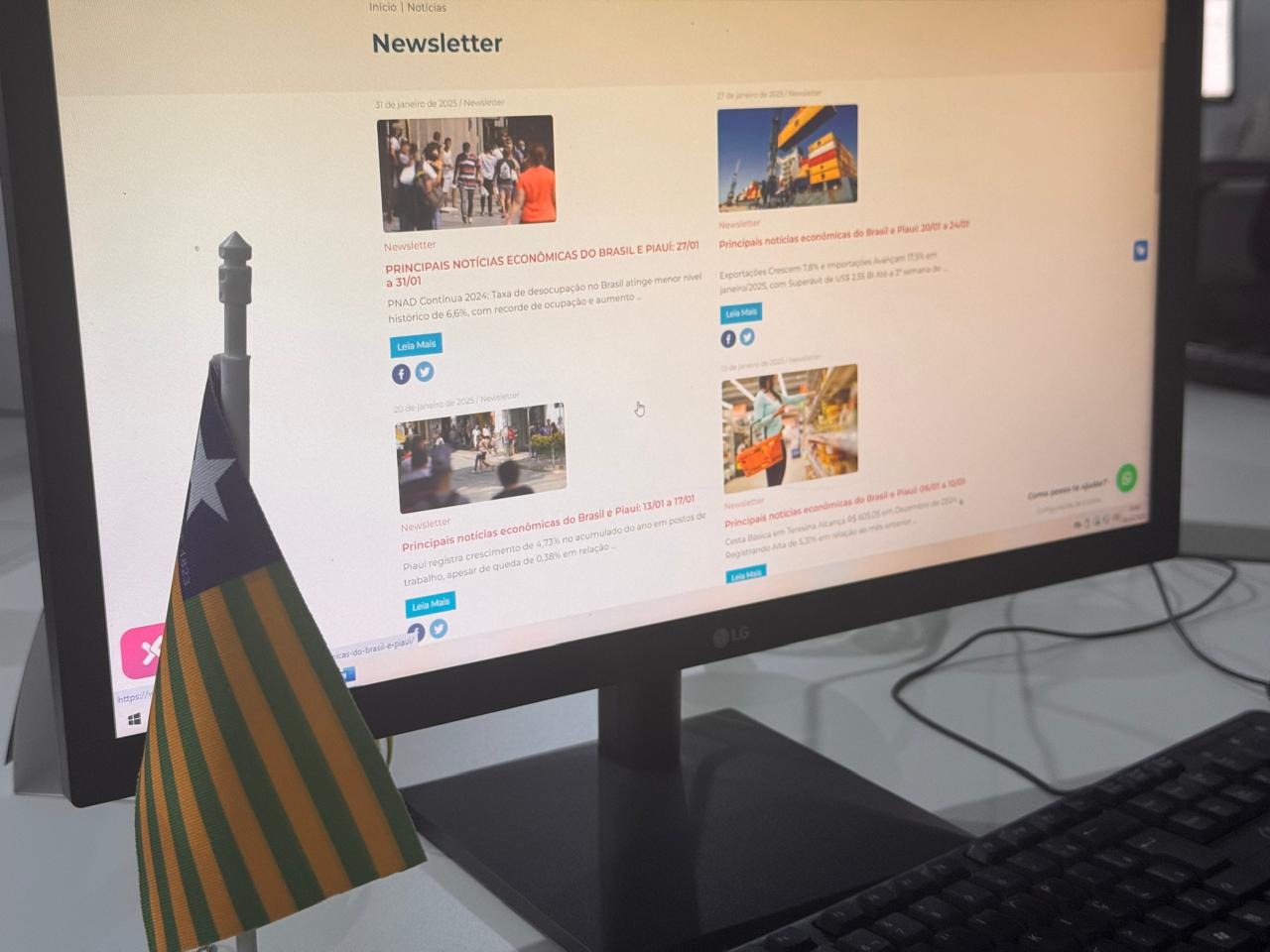 Newsletter semanal com um panorama atualizado dos principais indicadores socioeconômicos do Brasil e do Piauí