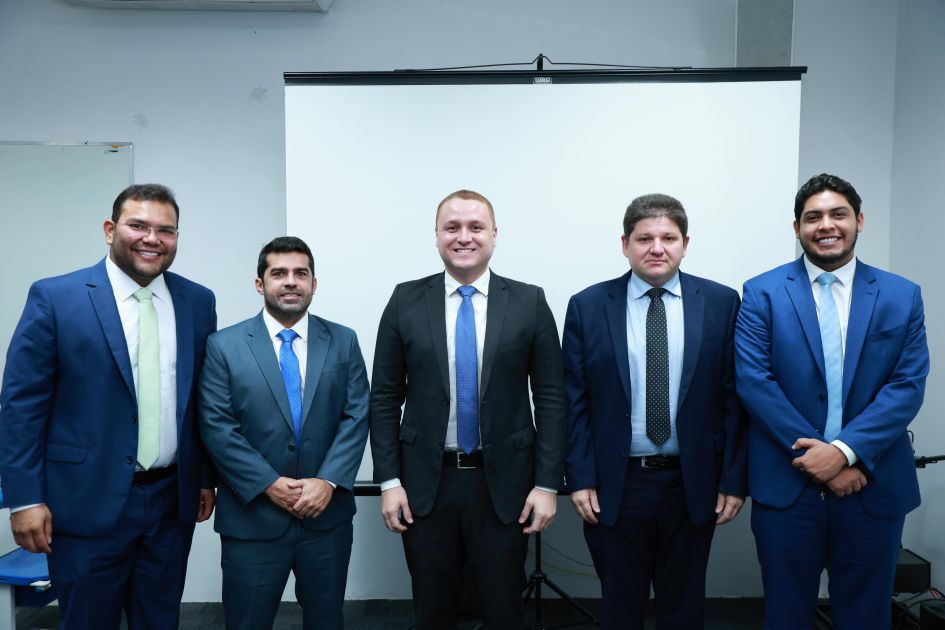 Venâncio Cardoso, o vice-presidente, vereador Bruno Vilarinho, e os membros Samuel Alencar, Zé Filho e Fernando Lima