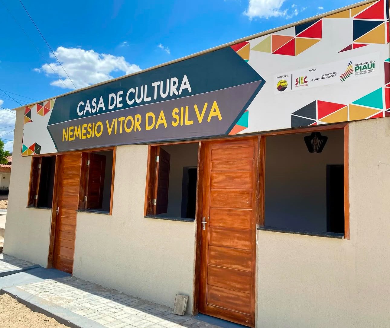 Casa de Cultura Nemesio Vitor, localizada no município de Pimenteiras