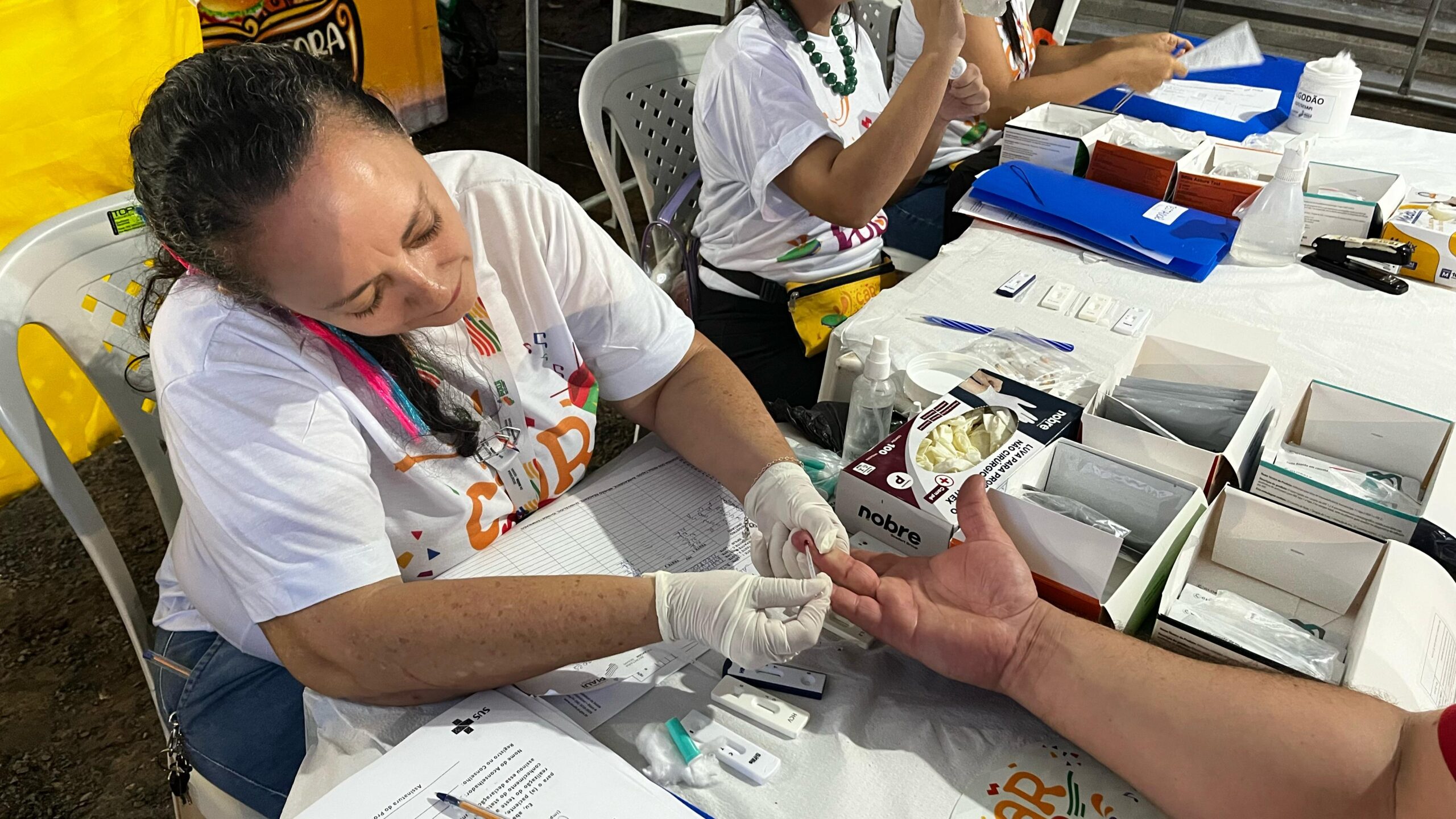 Sesapi leva testagem para ISTs e orientações em saúde para o Carnaval no sul do estado