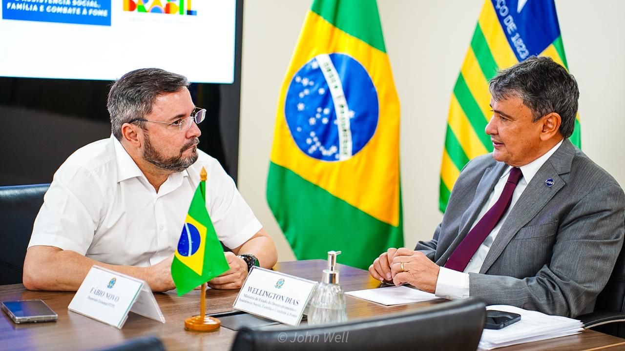 Fábio Novo se encontra com membros o ministro Wellington Dias em Brasília