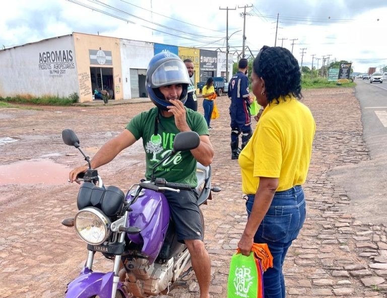 Detran realiza mobilização educativa na cidade de Altos