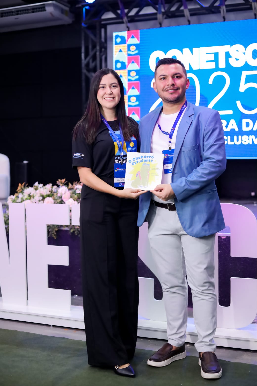 Professora Maria Gomes e Professor Marcos Soares