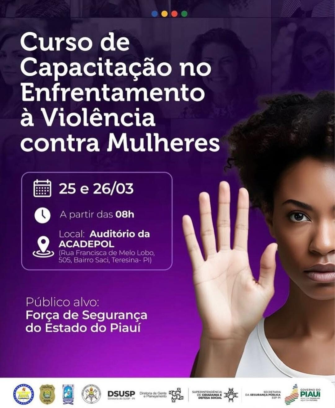 Secretarias das Mulheres e Segurança realizam capacitação