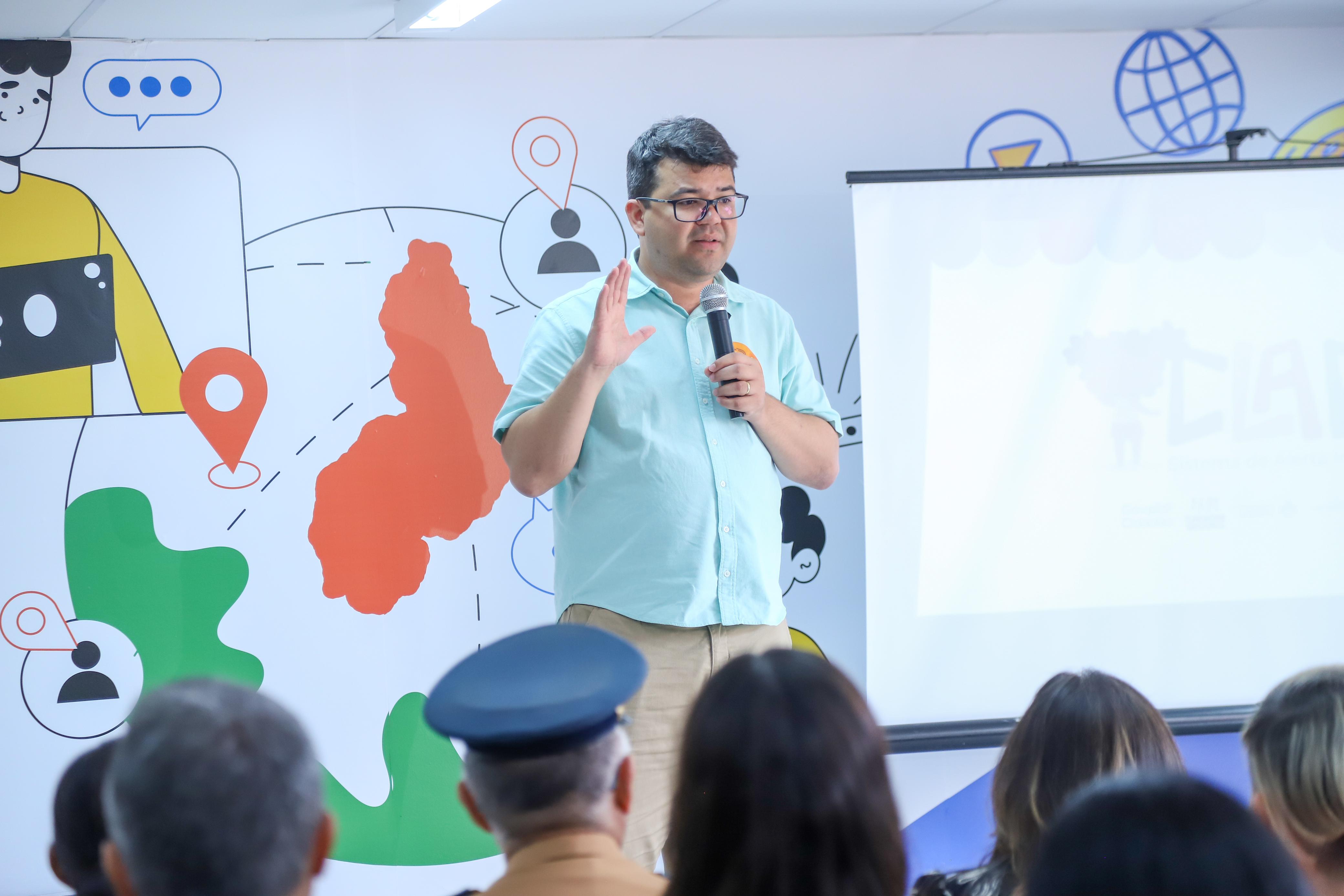 Secretário Chico Lucas, no lançamento do sistema CLARA