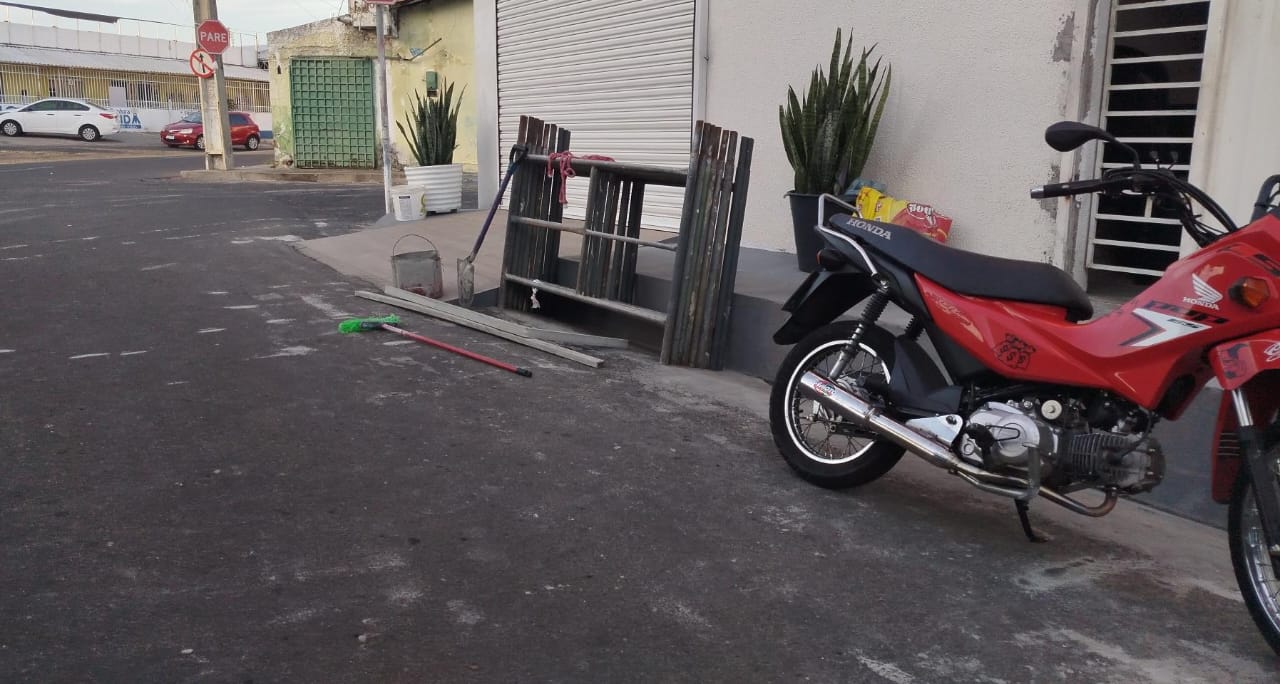 Local onde Kelton trabalhava quando morreu, no bairro São João