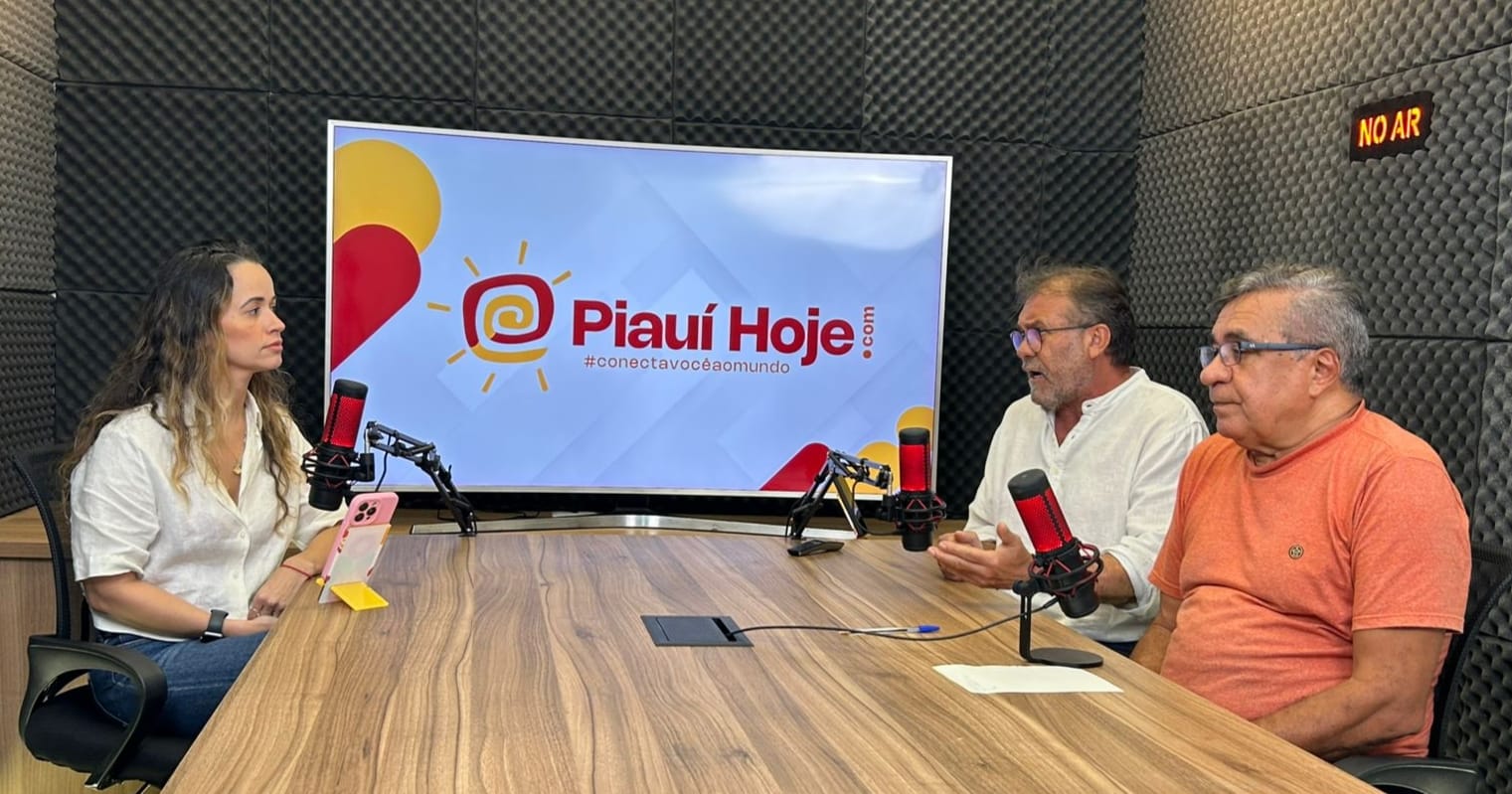 Jornalistas Luiz Brandão, Roberto Jhon e Malu Barreto