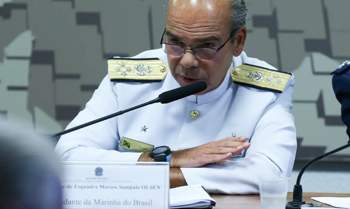 Depoimento do comandante da Marinha, Marcos Sampaio Olsen