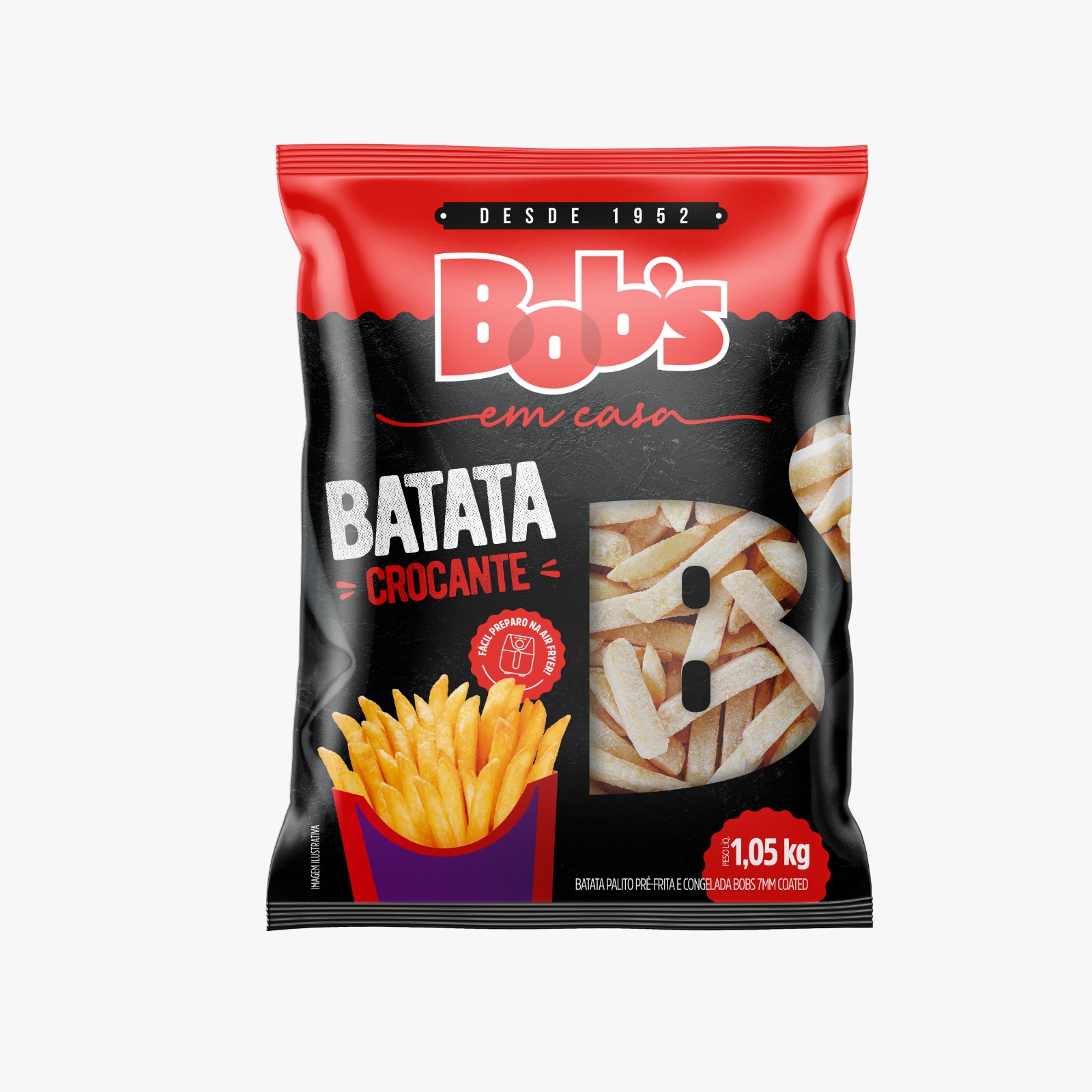Novo lançamento do Bob's: batata-frita congelada