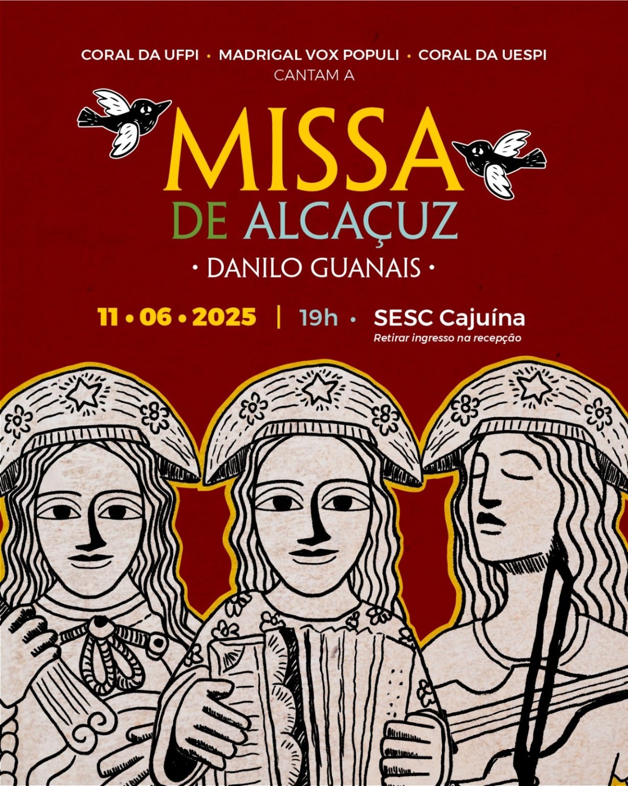 O Coral da Universidade Estadual do Piauí (Uespi) fará uma apresentação especial da Missa de Alcaçuz, obra do renomado compositor potiguar Danilo Guanais