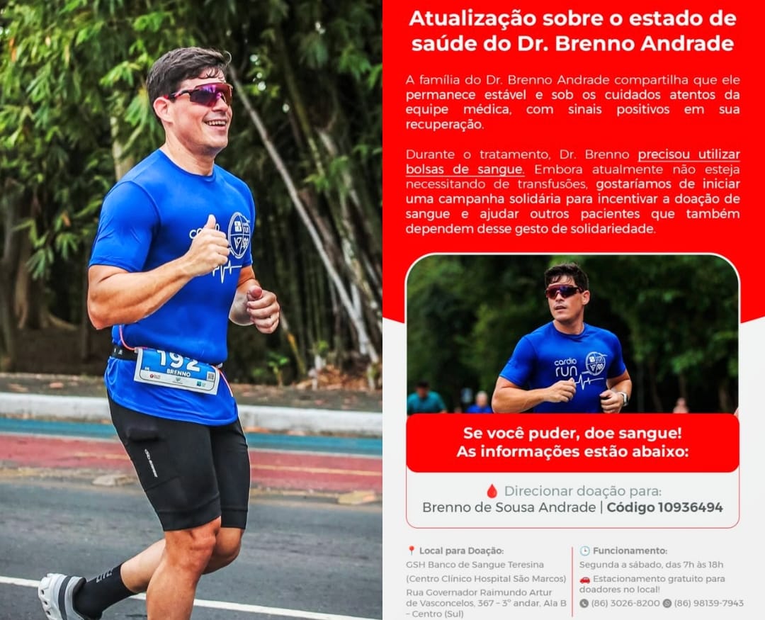 Dr. Brenno permanece estável e sob cuidados médicos