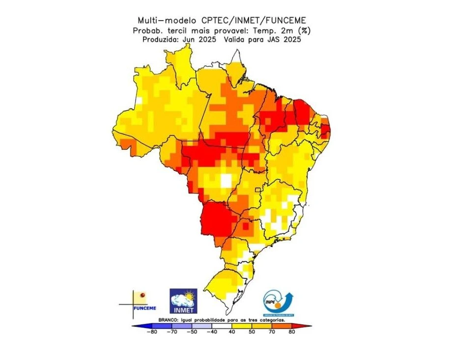 Calor acima da média eleva risco de incêndios