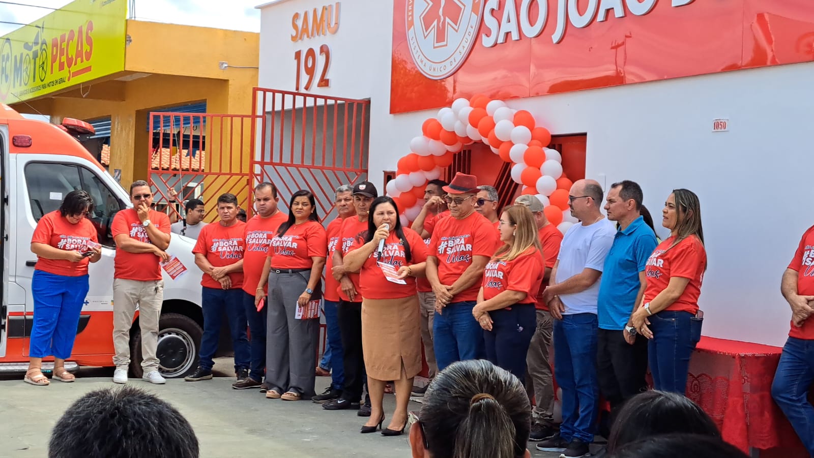 O prefeito Abdoral Melo inaugurou a base descentralizada do SAMU
