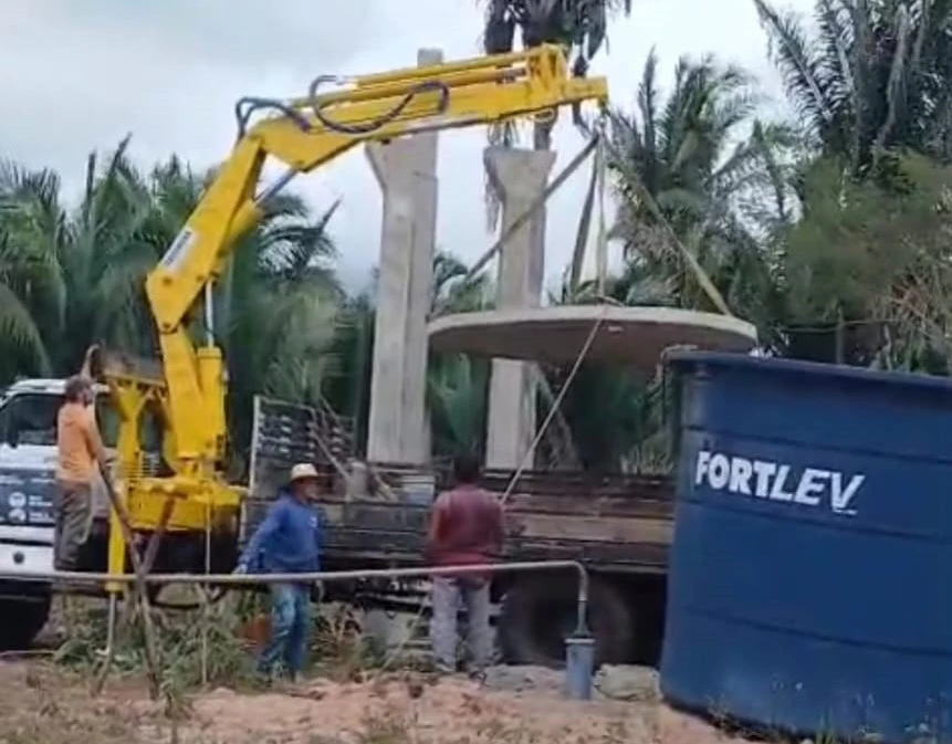 Prefeitura de São João do Arraial garante água potável para famílias da zona rural por meio de novo poço