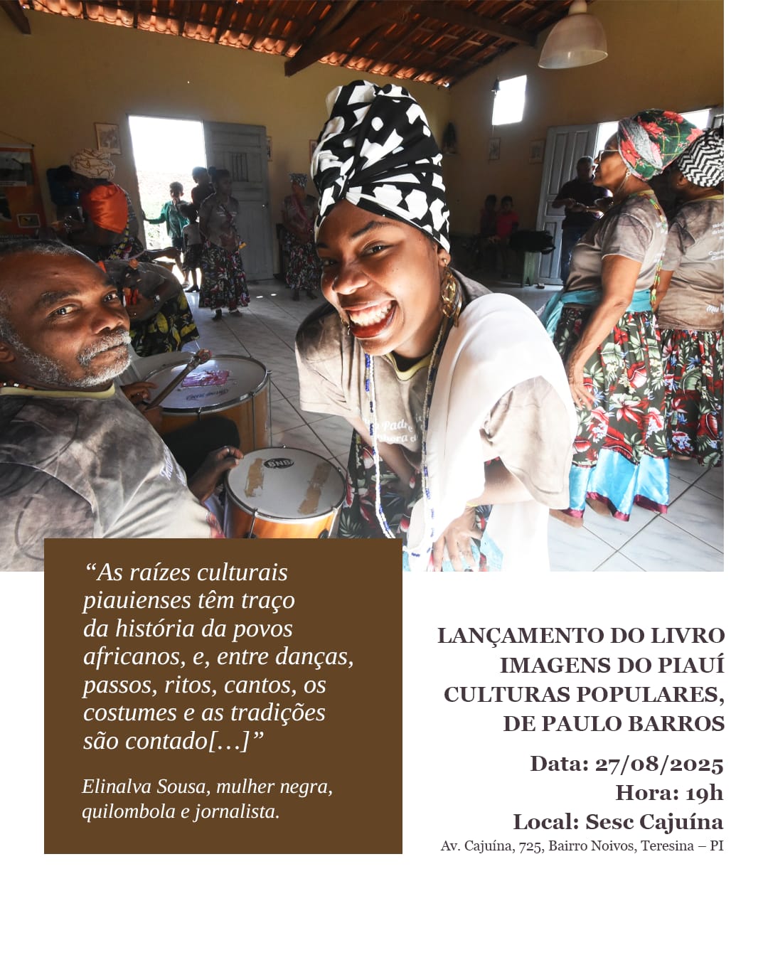 Lançamento do novo livro de Paulo Barros será nesta quarta-feira (27), no Sesc Cajuína