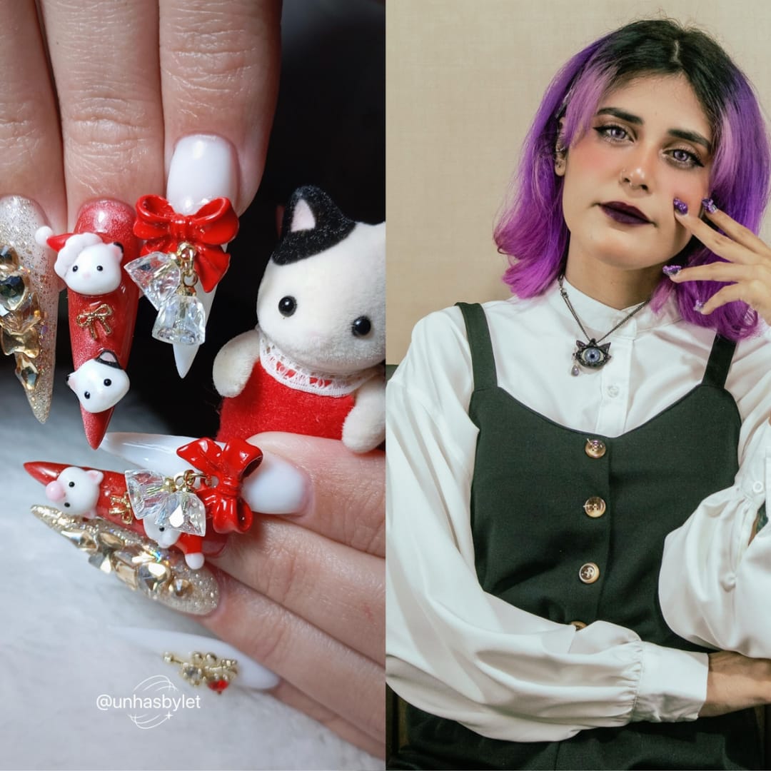 Letícia Hashiguchi  utiliza técnicas japonesas para criar unhas diferentes e cheias de personalidade