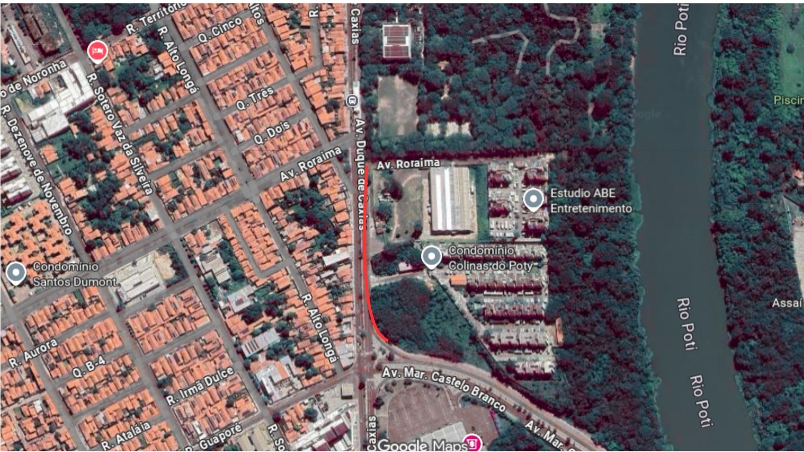 Trecho na avenida Duque de Caxias, estará interditado até o dia 20 de outubro para obras da Águas de Teresina