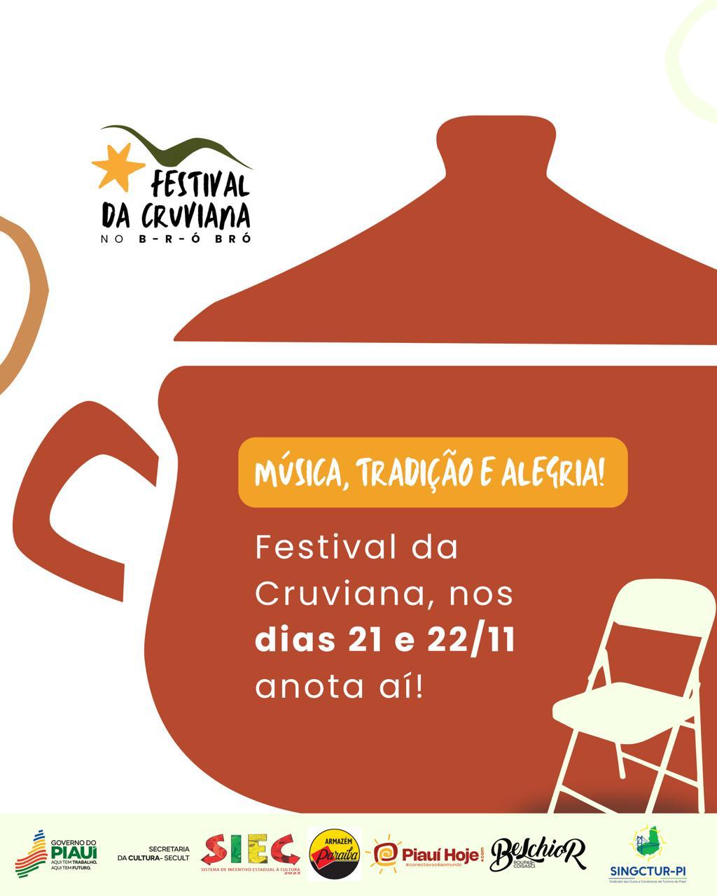 III Festival da Cruviana é gratuito e celebra a cultura popular, a gastronomia piauiense e as tradições do interior
